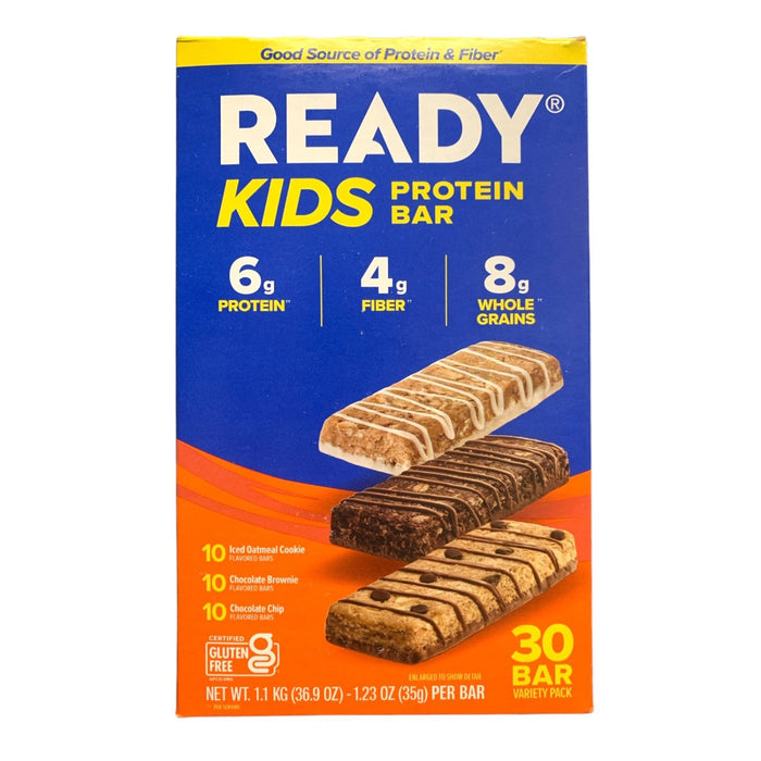 Ready Kids Protein Bar Variety Pack, 30 Count, 1.23 oz. Bars