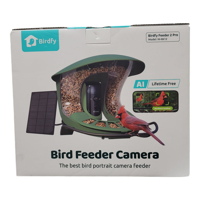 Birdfy Solar Powered Bird Feeder 2 Pro with AI Camera