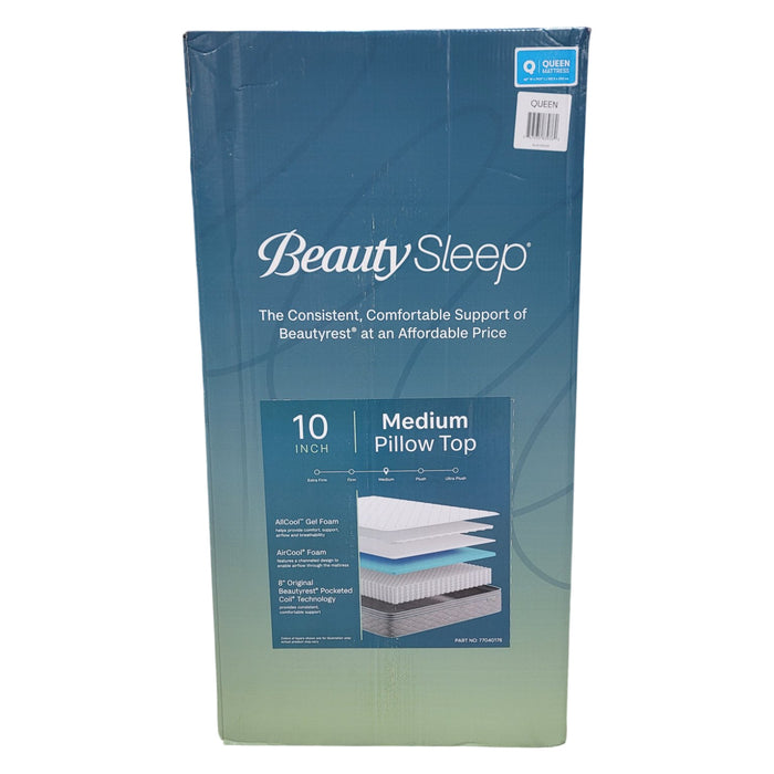 BeautySleep 10" Medium Firm Queen Hybrid Mattress
