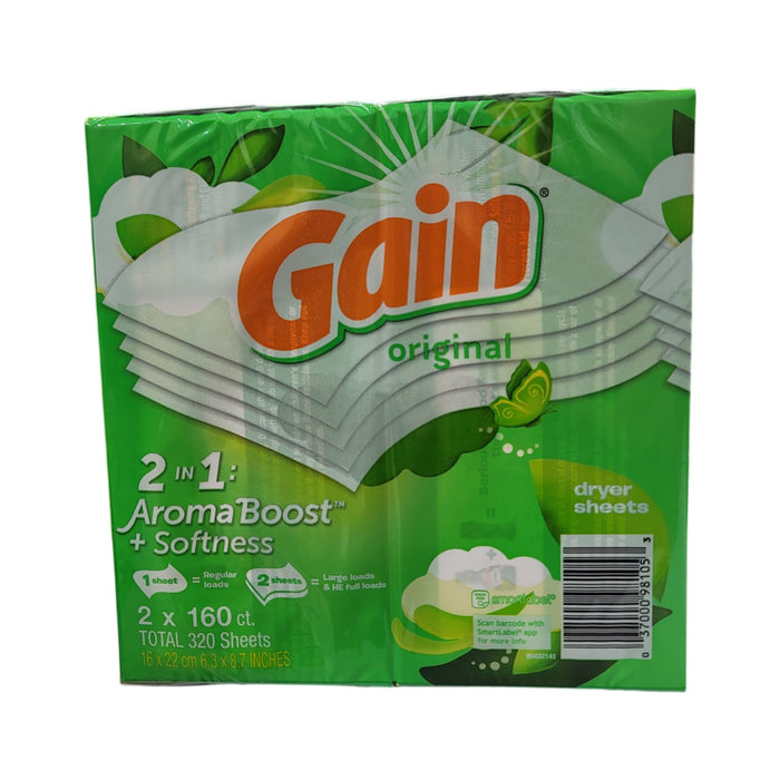 Gain Dryer Sheets, Original (320count)