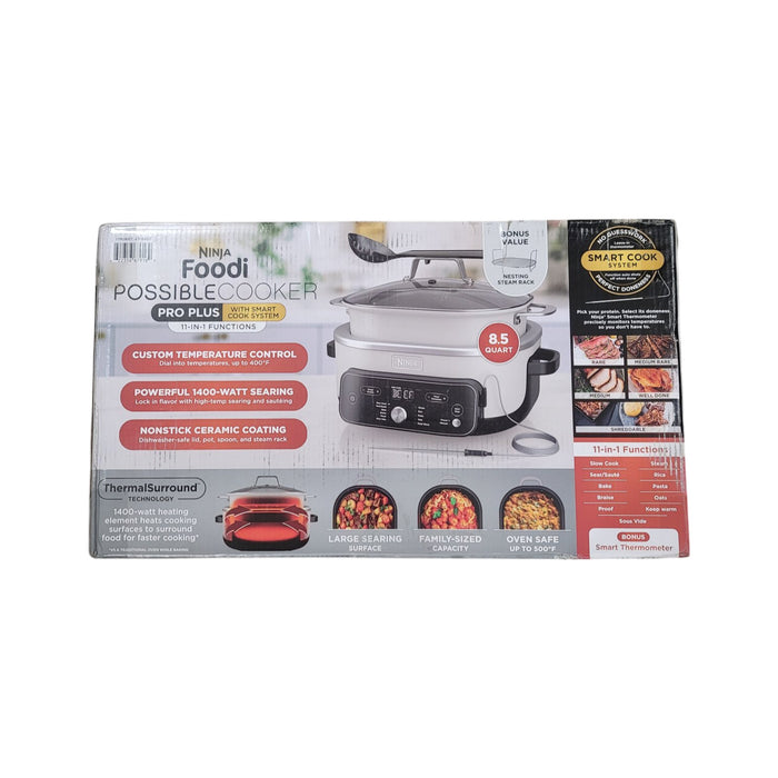 Ninja Foodi PossibleCooker PRO Plus with 11 in 1 Smart Cook System, White