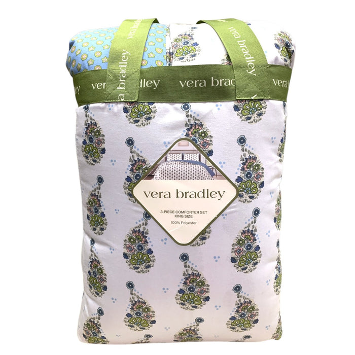 Vera Bradley 3-Piece Comforter Set, King Size, Comforter and Two Shams