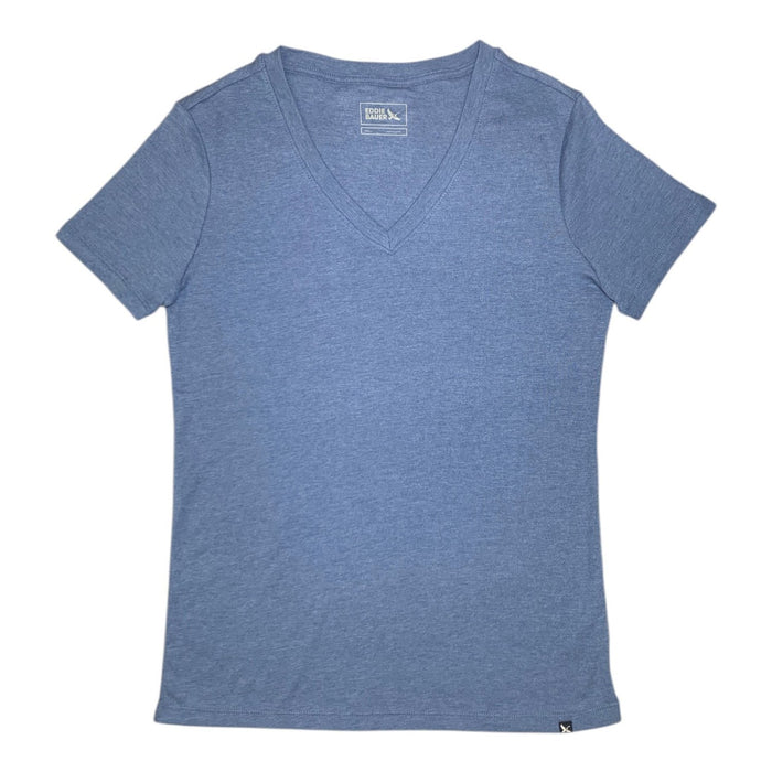 Eddie Bauer Women's V-Neck Tee, Short Sleeve, Cotton/Poly Blend