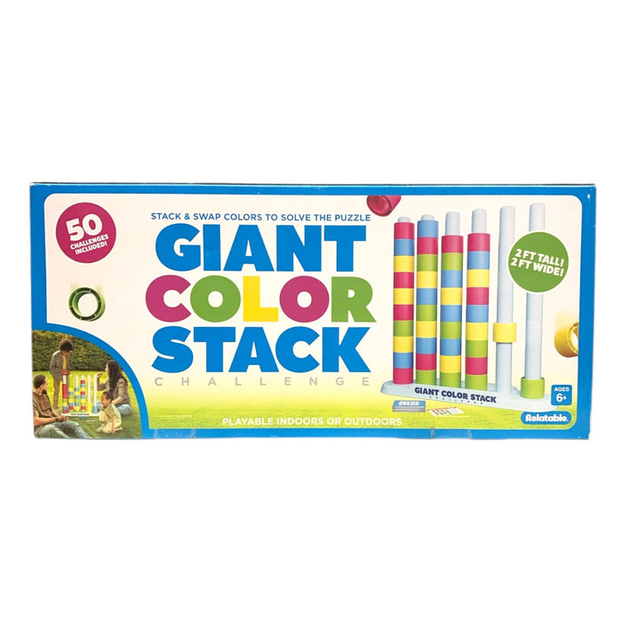 Giant Color Stack Challenge, Strategy Stacking Game - Ages 6+