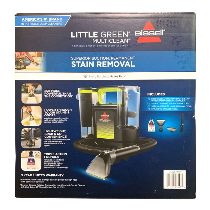 BISSELL Little Green MultiClean Portable Deep Cleaner, Carpet & Upholstery