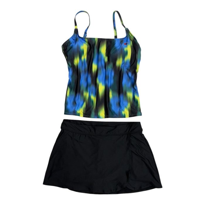Champion Women’s 4-Way Stretch Tankini and Full Coverage Swim Skirt Set