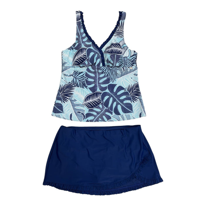 ZeroXposur Women’s Lightweight 2 Piece Ruffle Tankini Set