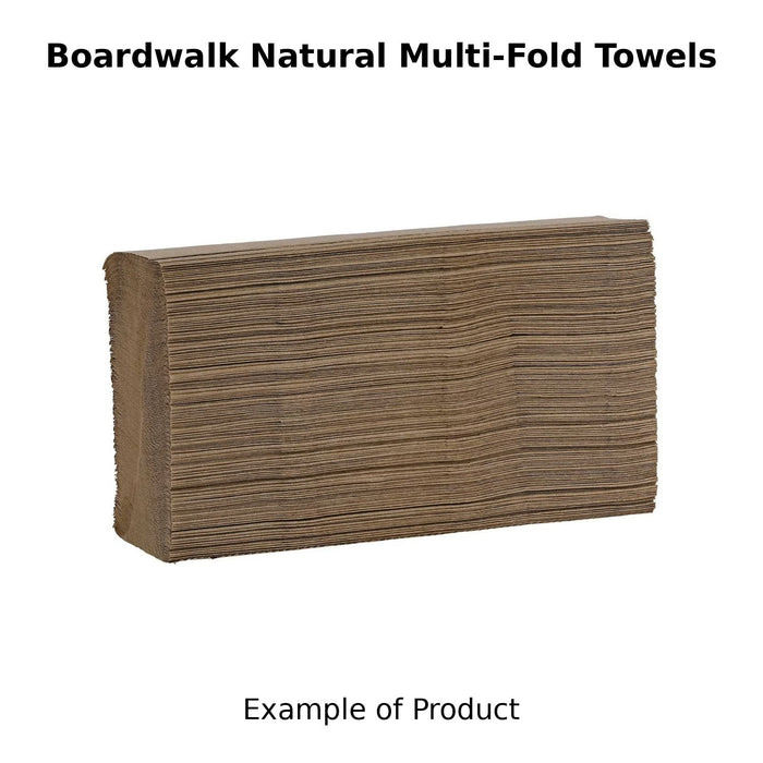 Boardwalk Multifold 1-Ply Natural Paper Towels 16 pks., 250 towels/pk.