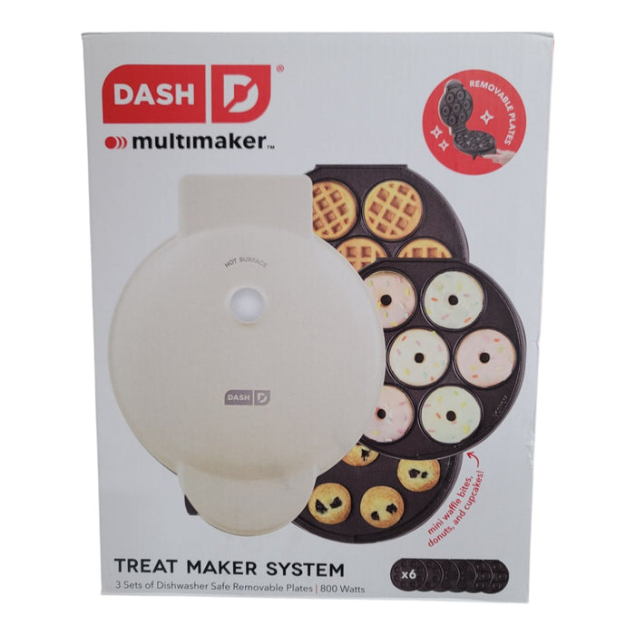 Dash MultiMaker Treat Maker System, Mini Donuts, Waffle Bites, Mini Cupcakes