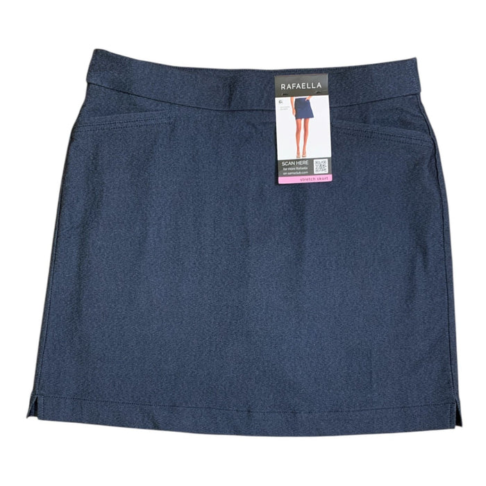 Rafaella Women's Stretch Skort with Pockets, Classic Fit, Mid-Thigh, Plus Size