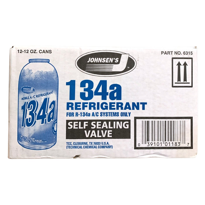 Johnsen's 134a A/C Refrigerant for R-134a A/C Systems Only, 12-pack/12oz cans