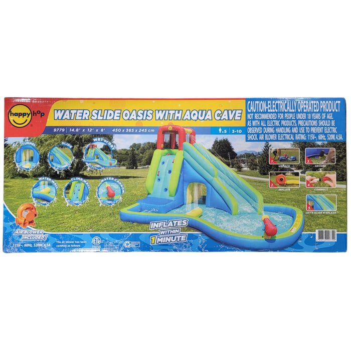 Happy Hop Water Slide Oasis with Aqua Cave