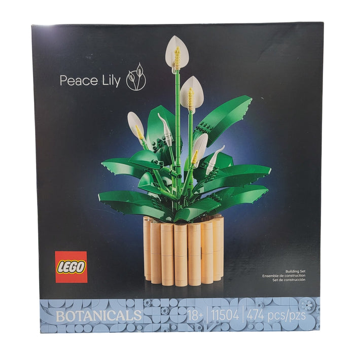 LEGO Botanicals Peace Lily Flower Room Decor Building Set, 474 pc.