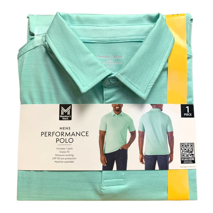 Member's Mark Men's Performance Polo, Classic Fit, Moisture-Wicking