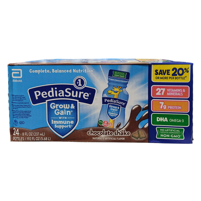 PediaSure Grow and Gain Nutrition Shake for Kids, Chocolate, 8 fl. oz., 24 pk.