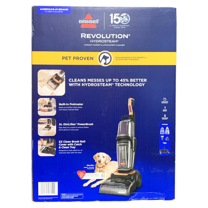 BISSELL Revolution HydroSteam Upright Carpet & Upholstery Cleaner