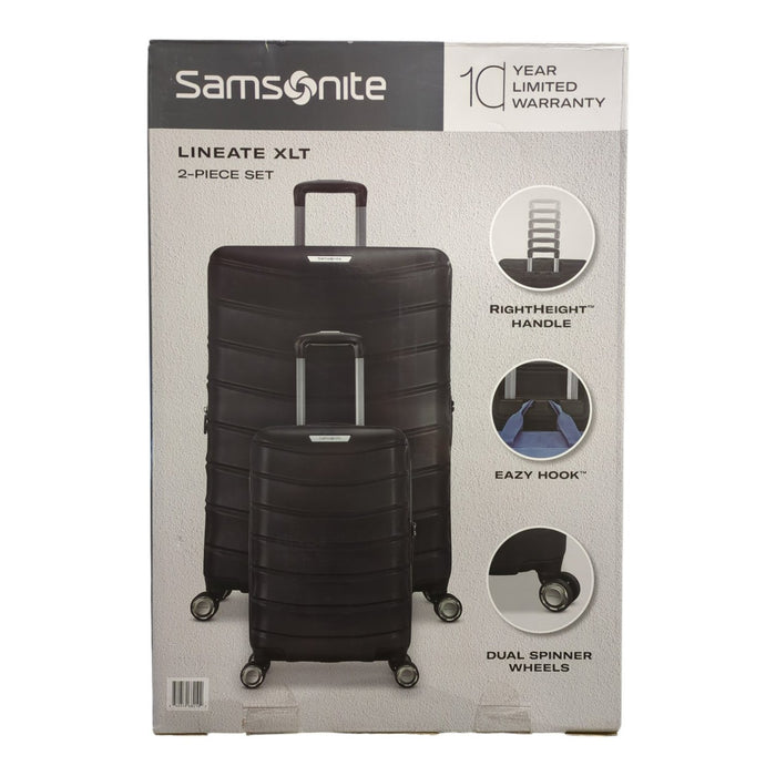 Samsonite Lineate XLT Lightweight Polycarbonate Hardside 2-Piece Luggage Set