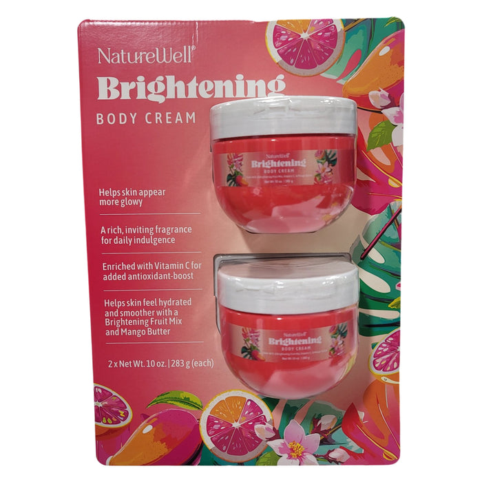 NatureWell Brightening Body Cream, 10 oz., 2 pk.