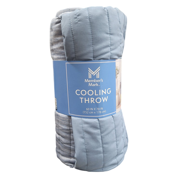 Member's Mark Cooling Throw Blanket, Blue, 60" x70