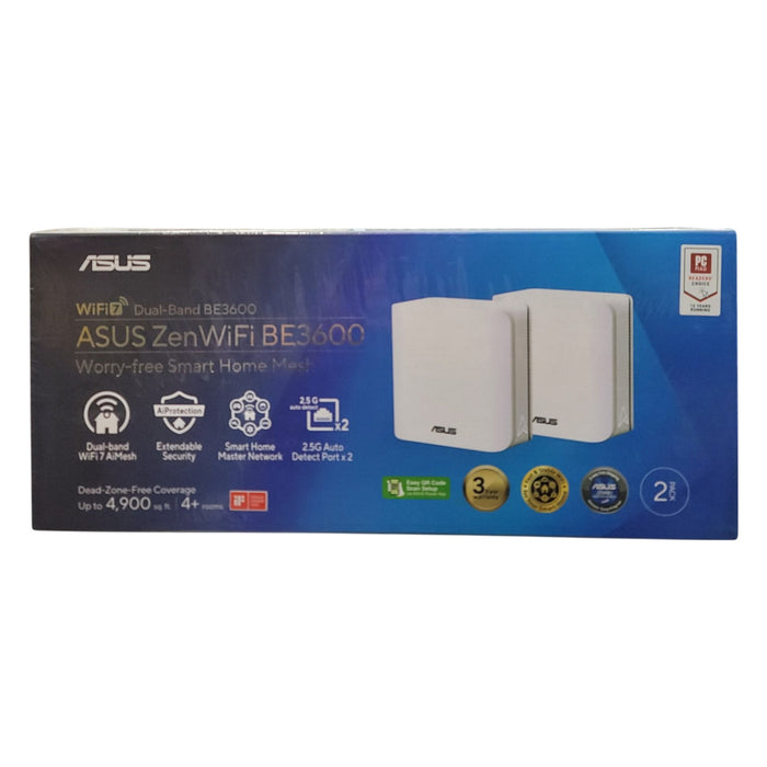 ASUS BE3600 Dual-Band WiFi 7 Mesh Router, 2-Pack