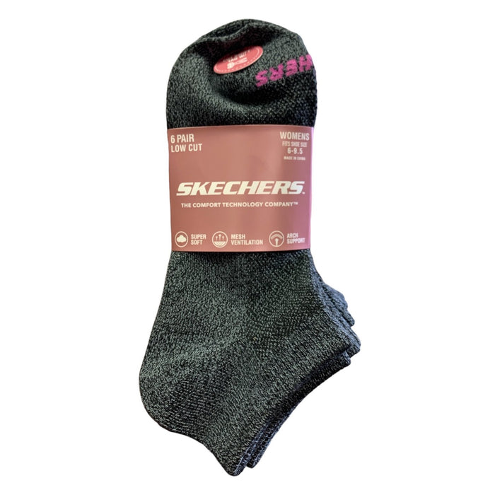 Skechers Women's Low Cut Sock, Super Soft, Arch Support, One Size 6 - 9.5