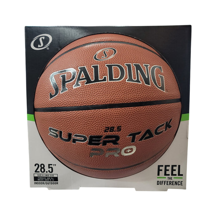 Spalding Super Tack Pro Composite Leather Basketball, Size 6 (28.5")