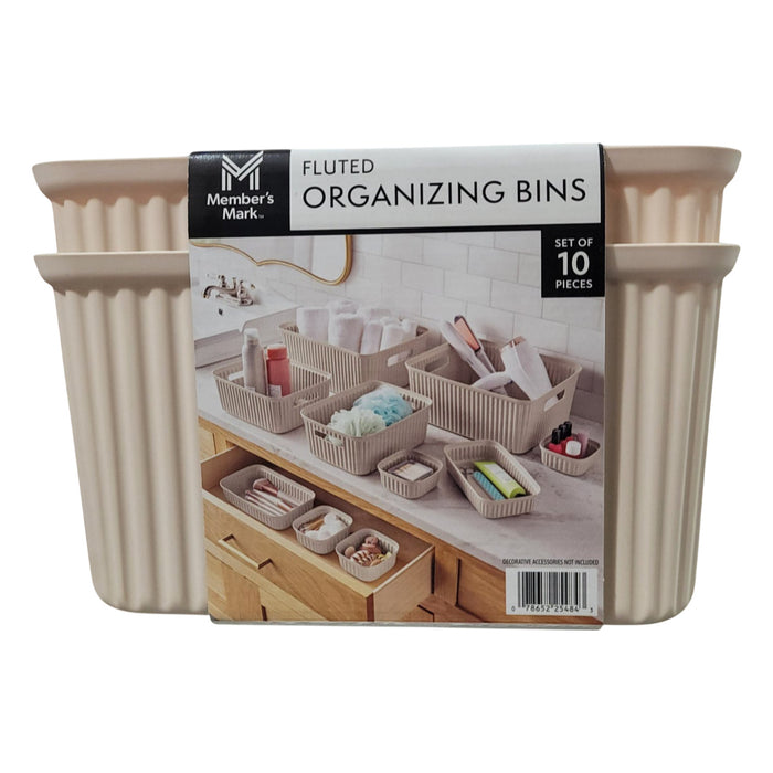 Member's Mark 10-piece Organizing Bin Set Multiple Colors