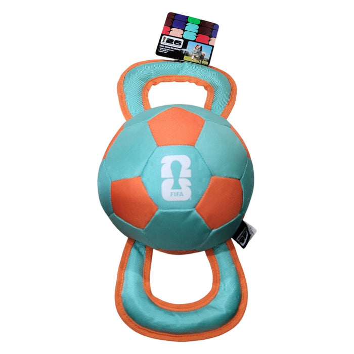 FIFA and FIFA World Cup 2026, Duo Goal Grabber Dog Toy, Medium, multicolor