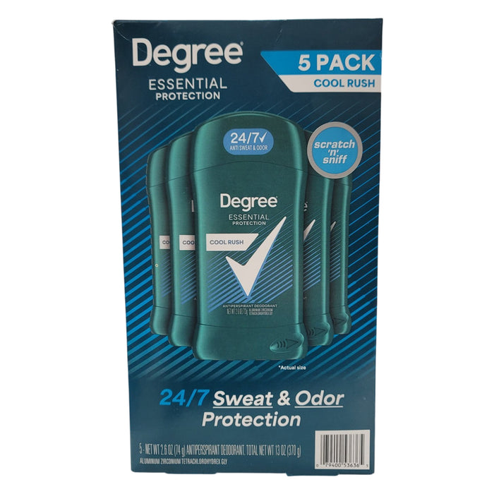 Degree for Men Cool Rush Deodorant, 2.6 oz., 5 pk.