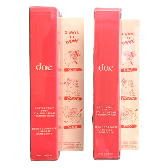 Dae Cactus Fruit 3-in-1 Styling Cream + Taming Wand, 0.6 oz., 2 pk.