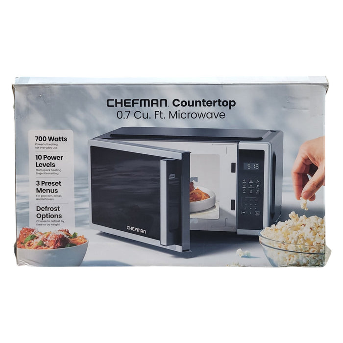 Chefman 0.7 Cu. Ft. Countertop Microwave Oven, 700W