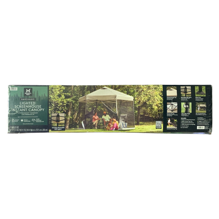 Member’s Mark Lighted Screenhouse Instant Canopy, 70.9"W x 140.7"D x 110.2"H