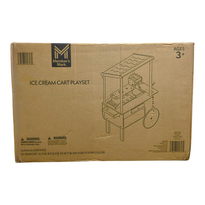 Member's Mark Full Wooden Counter Ice Cream Cart Playset