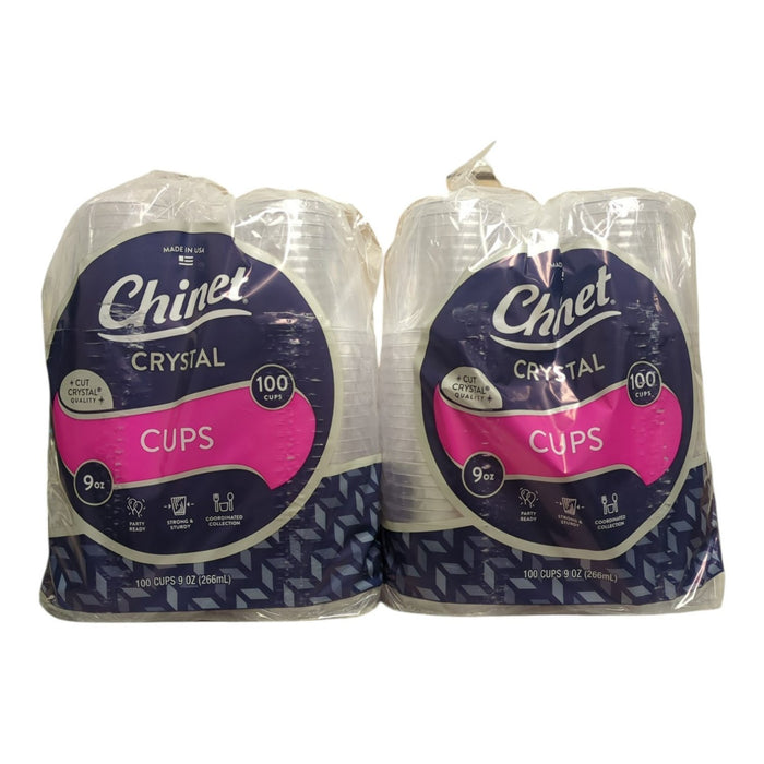 Chinet Crystal Clear Plastic Disposable Cups, 9 oz., 200 ct.