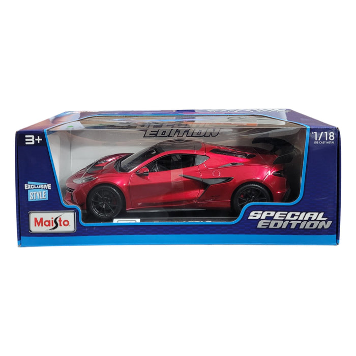 Maisto Special Edition 1/18 Scale Die Cast Metal, Chevrolet Corvette ZR1, Red