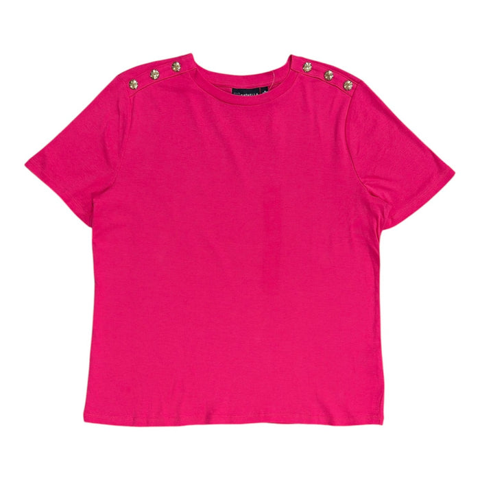 Rafaella Women's Classic Fit Midweight Crewneck Short Sleeve T-Shirt