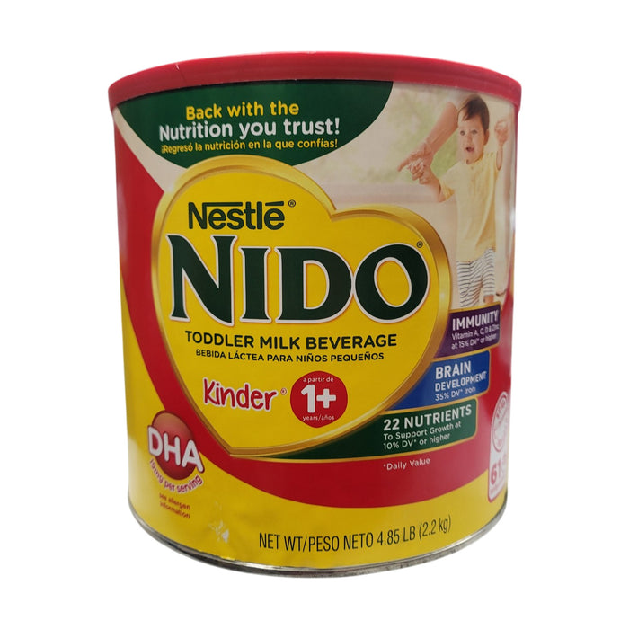 Nestle NIDO 1+ Toddler Powdered Milk Beverage, 22 Growth Nutrients, 4.85 lb.