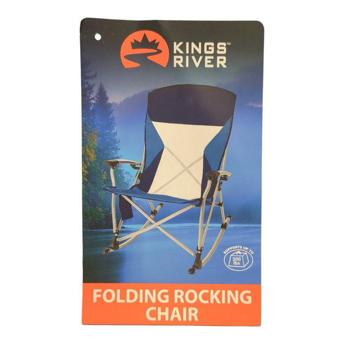 Kings River Portable Folding Durable Steel Framed Rocking Chair