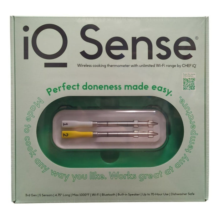 iQ Sense by Chef iQ Smart Wireless Cooking Thermometer with 2 Probes