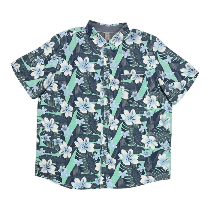Hurley Men's Lightweight Regular Fit Short Sleeve Boardwalk Button-Up Shirt