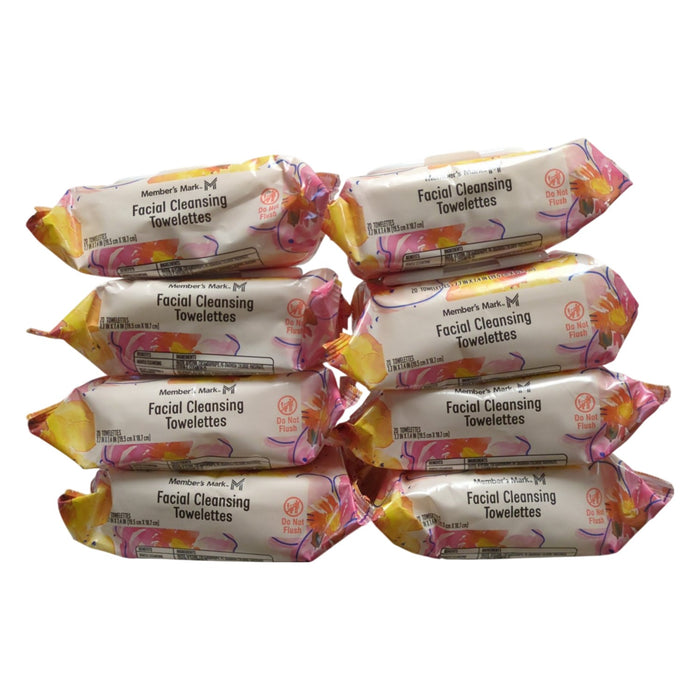 Member's Mark Facial Cleansing Towelettes, 20 ct., 8 pk.