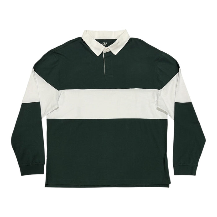 Gap Men's Long Sleeve Classic Fit 100% Cotton Rugby Polo Shirt
