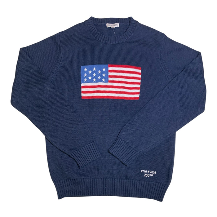 State of Mine Unisex Adult Americana Patriotic Flag Sweater