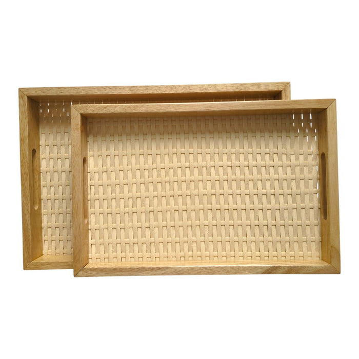 Member's Mark Woven Rectangular Serving Trays, Set of 2