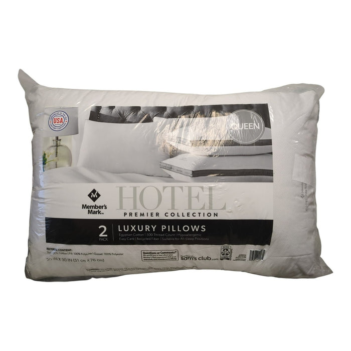 Member's Mark Hotel Premier Collection Luxury Bed Pillows, Queen, 2pk