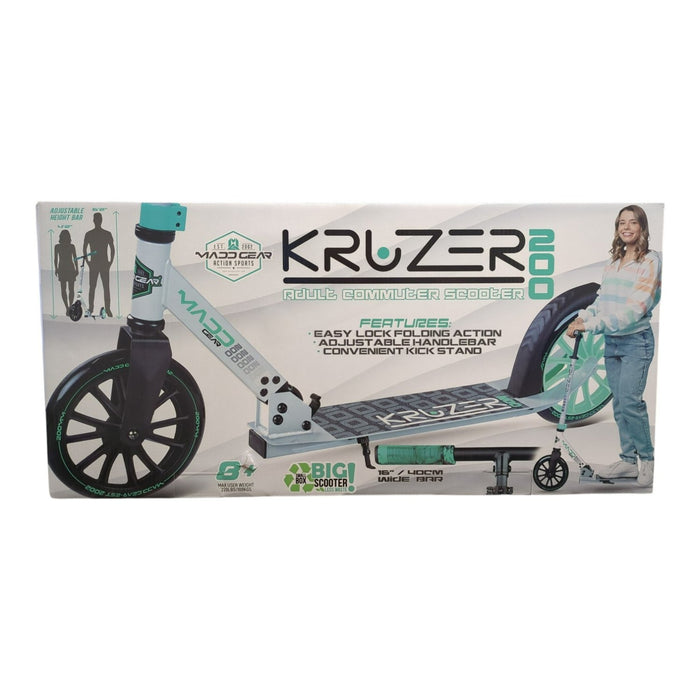 Madd Gear Kruzer Adult Folding Height Adjustable Commuter Scooter