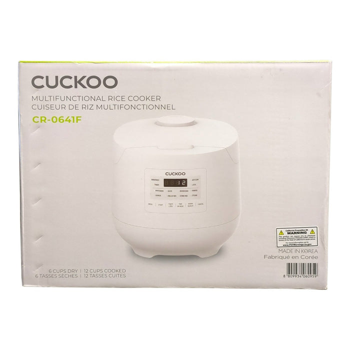 Cuckoo 6-Cup Multifunctional  Rice Cooker & Warmer, CR-0641F