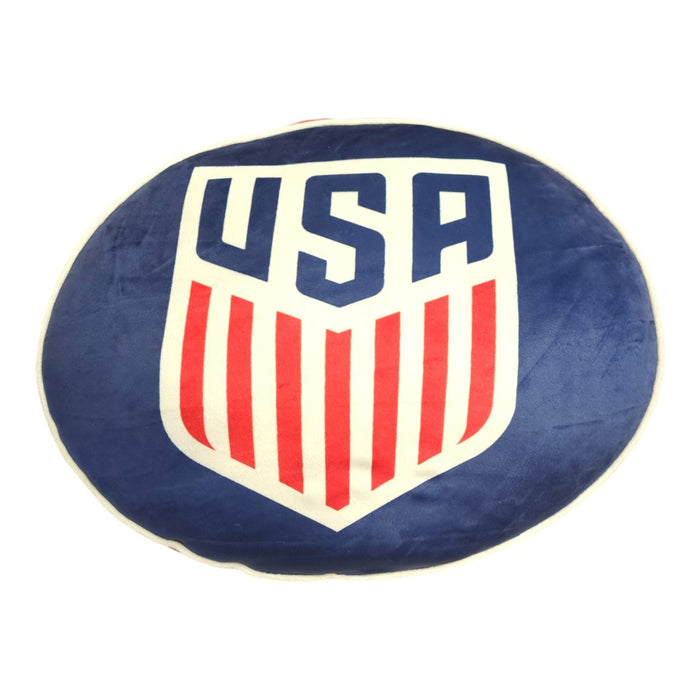 Logo Brands World Cup 2026 Ultra Soft & Stretchy Fleece Puff Pillow, USA