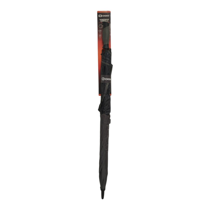 OGIO 62" Auto Open Windproof Golf Umbrella, Black/Grey