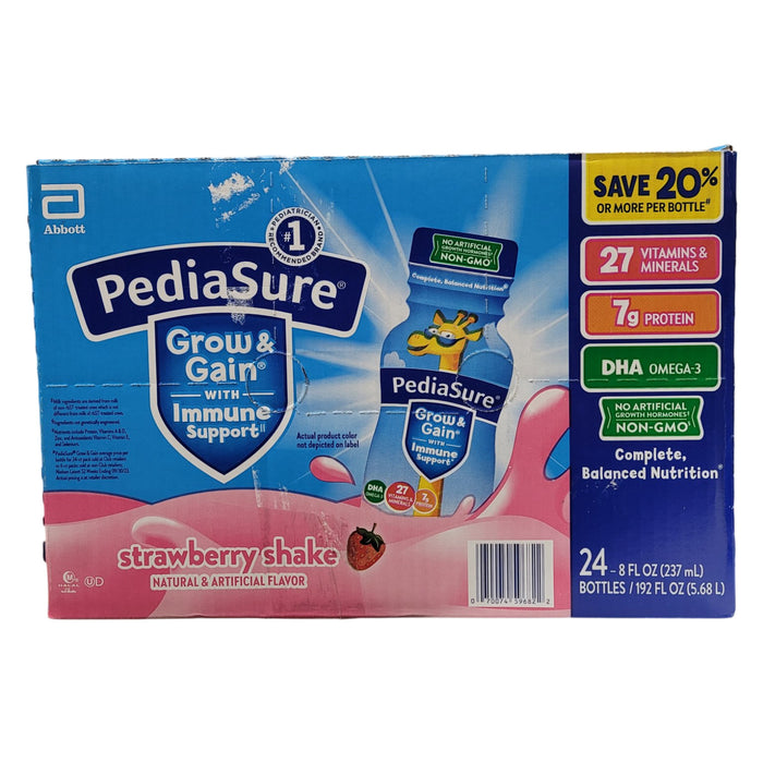 PediaSure Grow and Gain Nutrition Shake for Kids, Strawberry, 8 fl. oz., 24 pk.